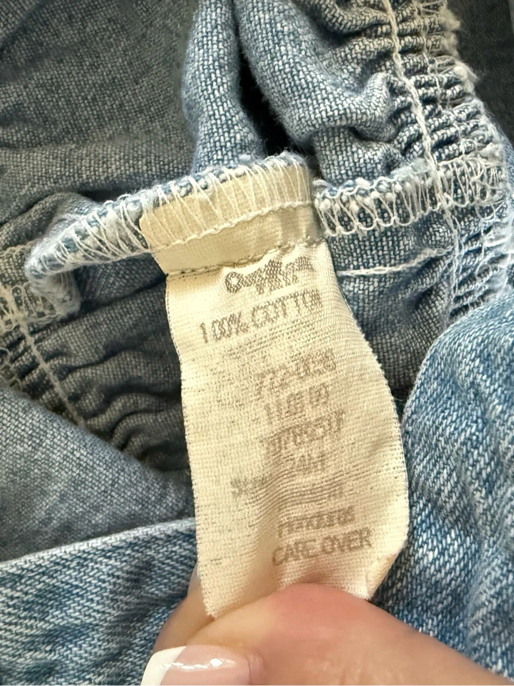 Oshkosh B’Gosh Vintage Denim Bubble Romper {Lightwash} 24 mos.